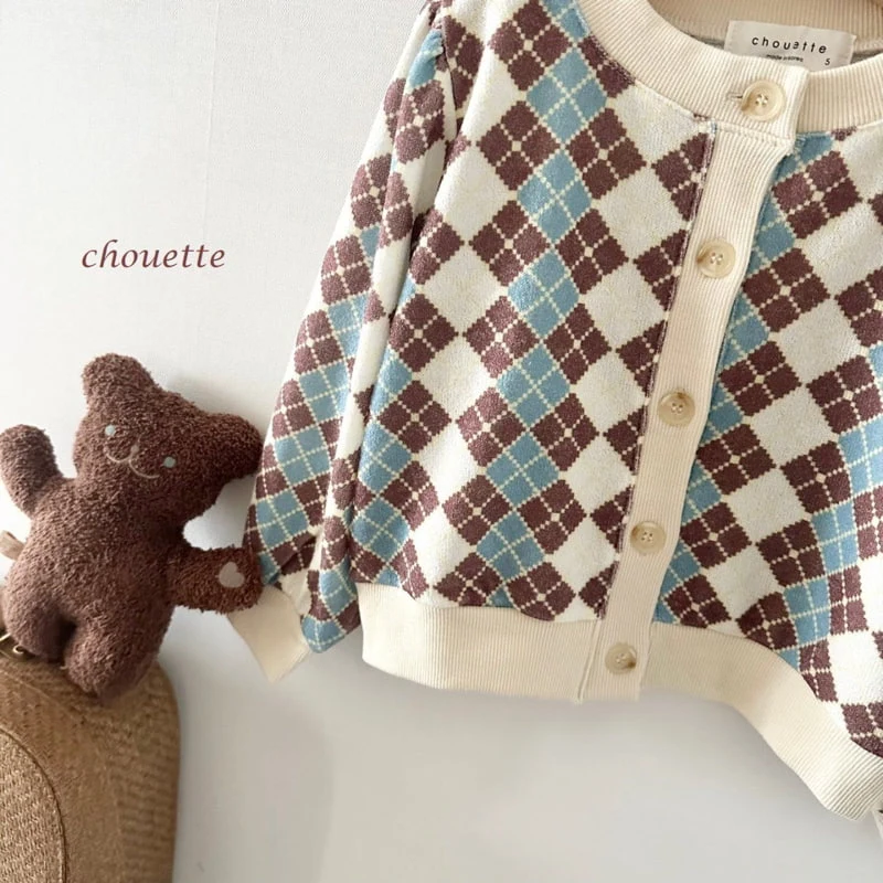 Chouette - Korean Children Fashion - #stylishchildhood - Jacquard Knit Cardigan - 3