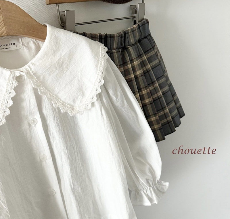 Chouette - Korean Children Fashion - #todddlerfashion - Mink Form Collar Blouse - 3