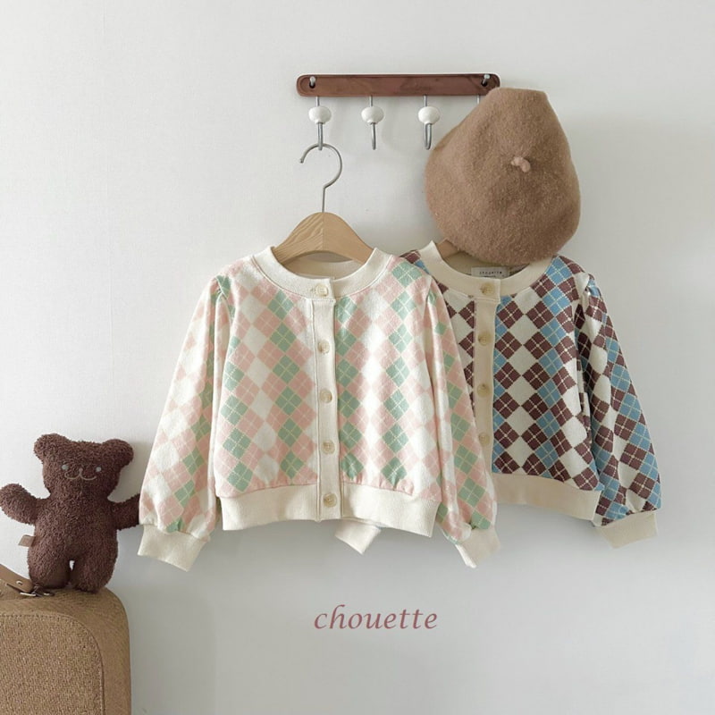 Chouette - Korean Children Fashion - #todddlerfashion - Jacquard Knit Cardigan