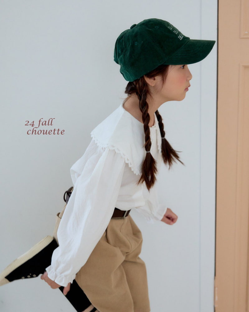 Chouette - Korean Children Fashion - #todddlerfashion - Mink Form Collar Blouse - 4