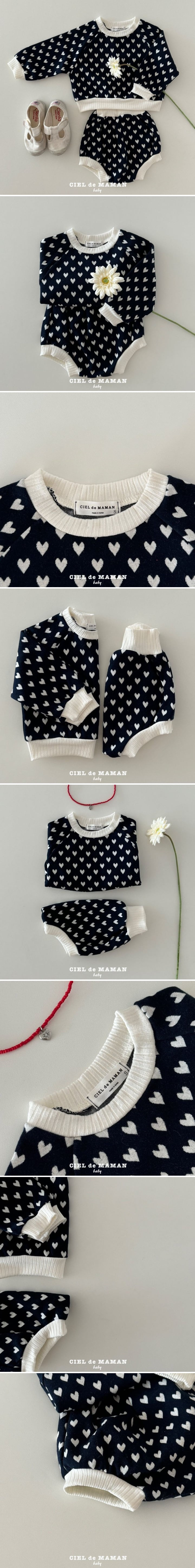 Ciel De Maman - Korean Baby Fashion - #babyboutiqueclothing - Love Set