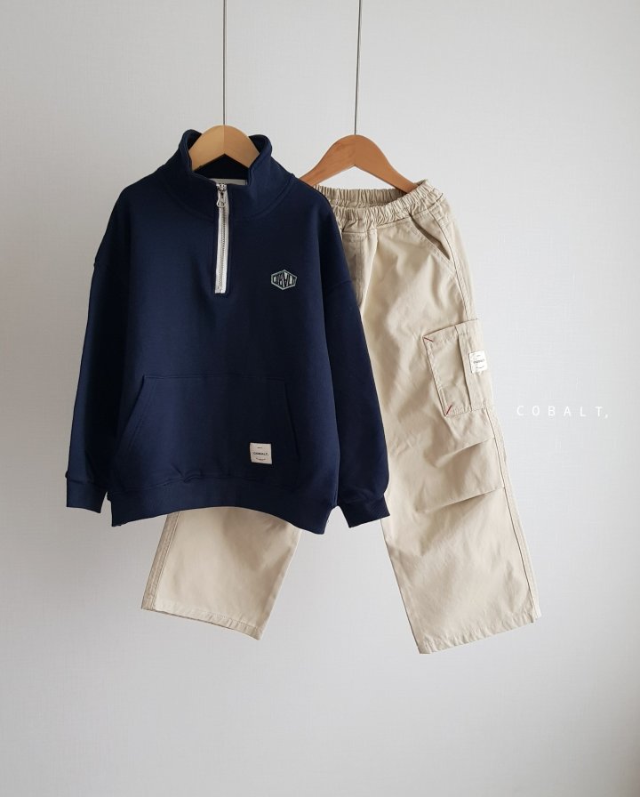 Cobalt - Korean Junior Fashion - #discoveringself - C Half Zip-up Pullover - 6