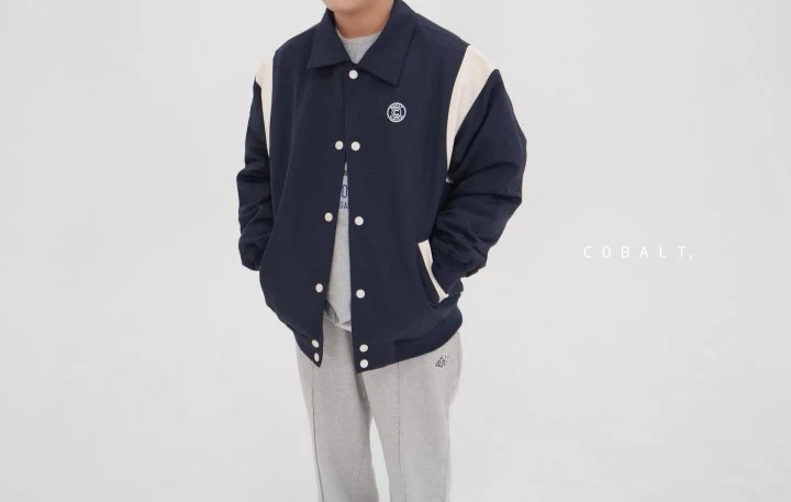 Cobalt - Korean Junior Fashion - #kidsshorts - Varsity Jacket - 3