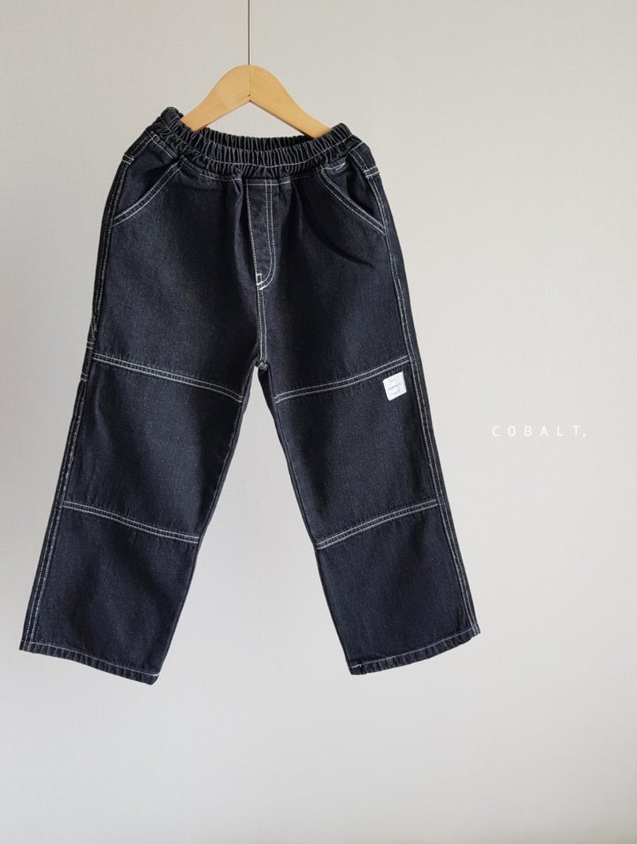 Cobalt - Korean Junior Fashion - #littlefashionista - Black Work Denim Pants - 10