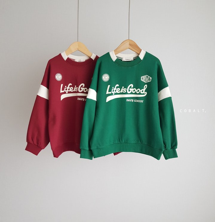 Cobalt - Korean Junior Fashion - #magicofchildhood - Life Sweatshirts