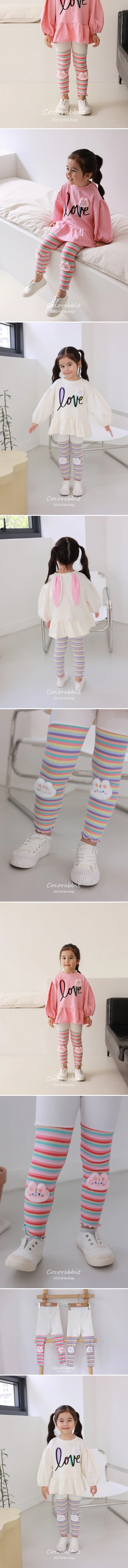 Coco Rabbit - Korean Children Fashion - #toddlerclothing - Rainbow Rabbit Leggings