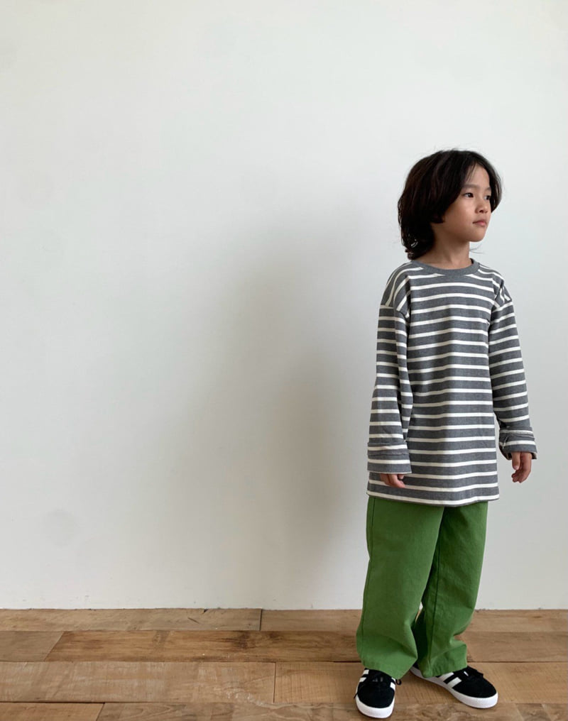 Coco beige - Korean Children Fashion - #discoveringself - Saint Stripe Tee - 7