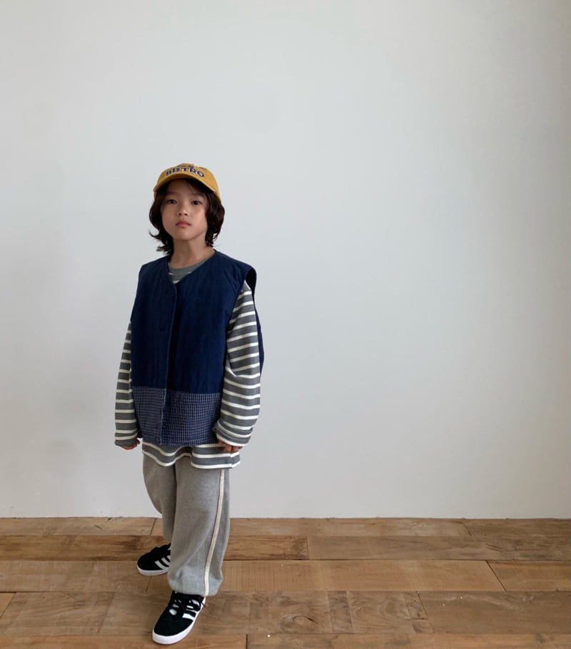 Coco beige - Korean Children Fashion - #fashionkids - Saint Stripe Tee - 8