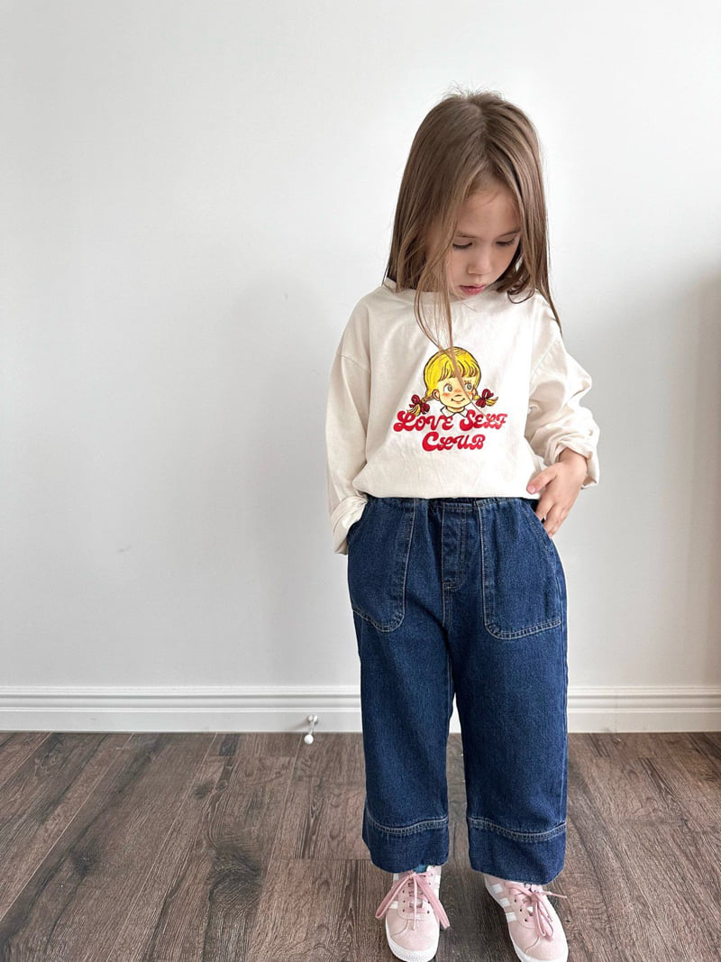 Coco beige - Korean Children Fashion - #fashionkids - Cabra Denim Pants - 5