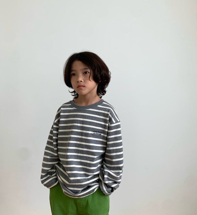 Coco beige - Korean Children Fashion - #kidsstore - Saint Stripe Tee - 10