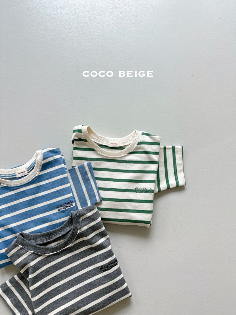 Coco beige - Korean Children Fashion - #minifashionista - Saint Stripe Tee