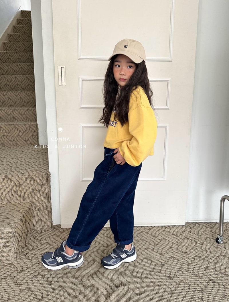 Comma - Korean Children Fashion - #Kfashion4kids - Denim Corduroy Pants - 12