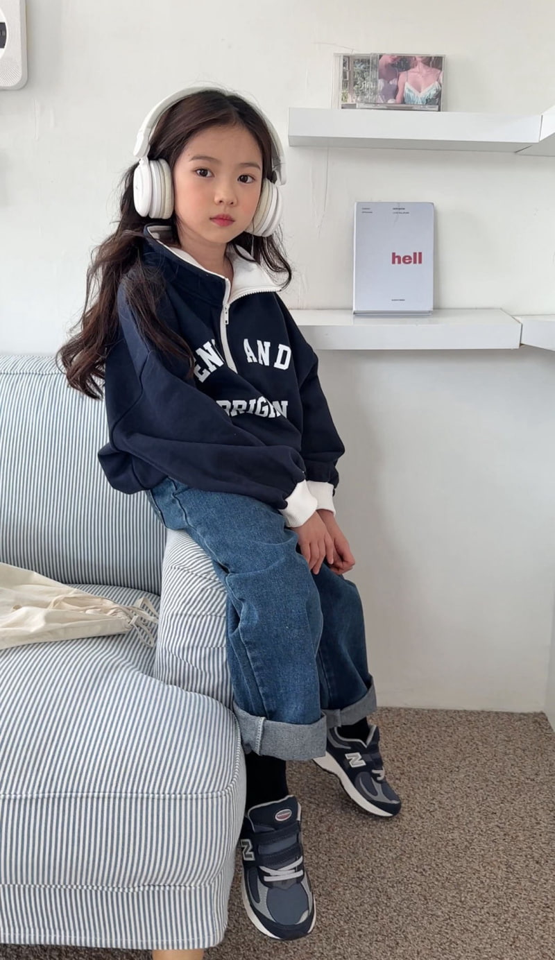 Comma - Korean Children Fashion - #Kfashion4kids - Color Half Zip-up Pullover