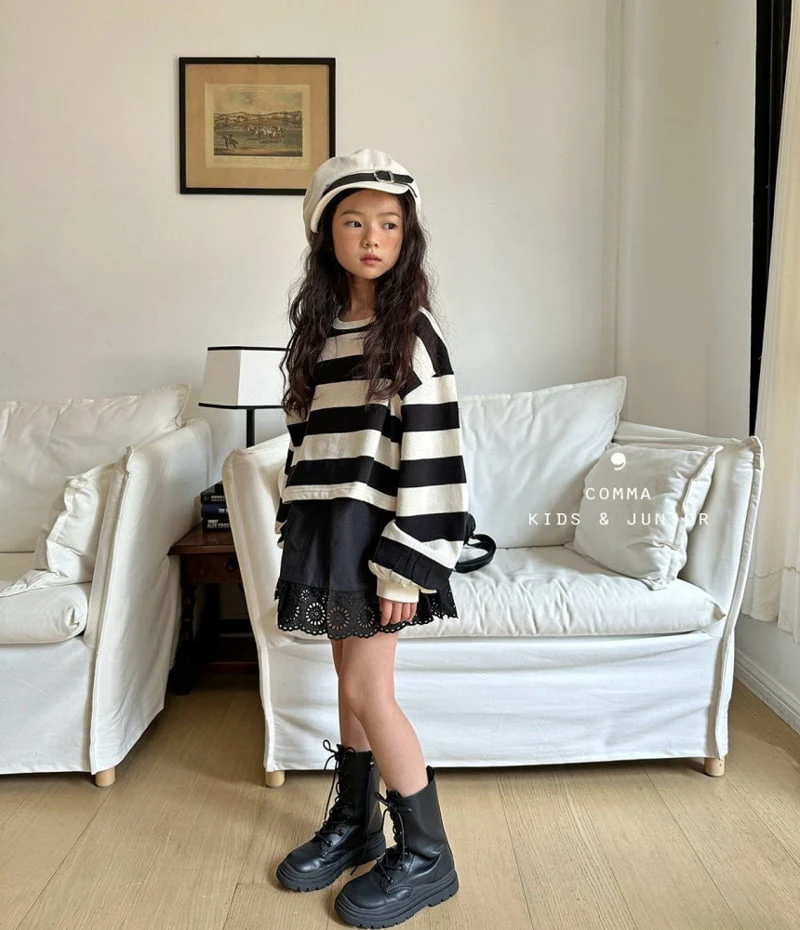 Comma - Korean Children Fashion - #Kfashion4kids - Big Stripe Sweatshirts - 5