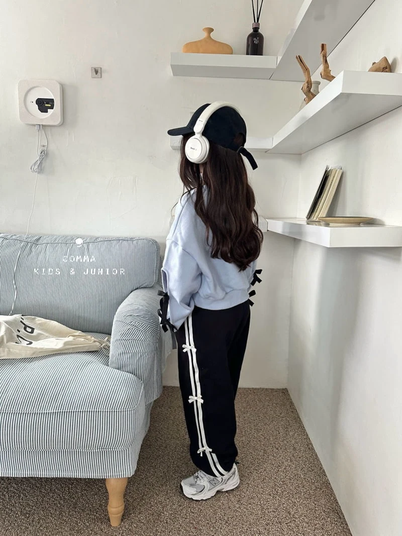 Comma - Korean Children Fashion - #Kfashion4kids - Ribbon Jogger Pants