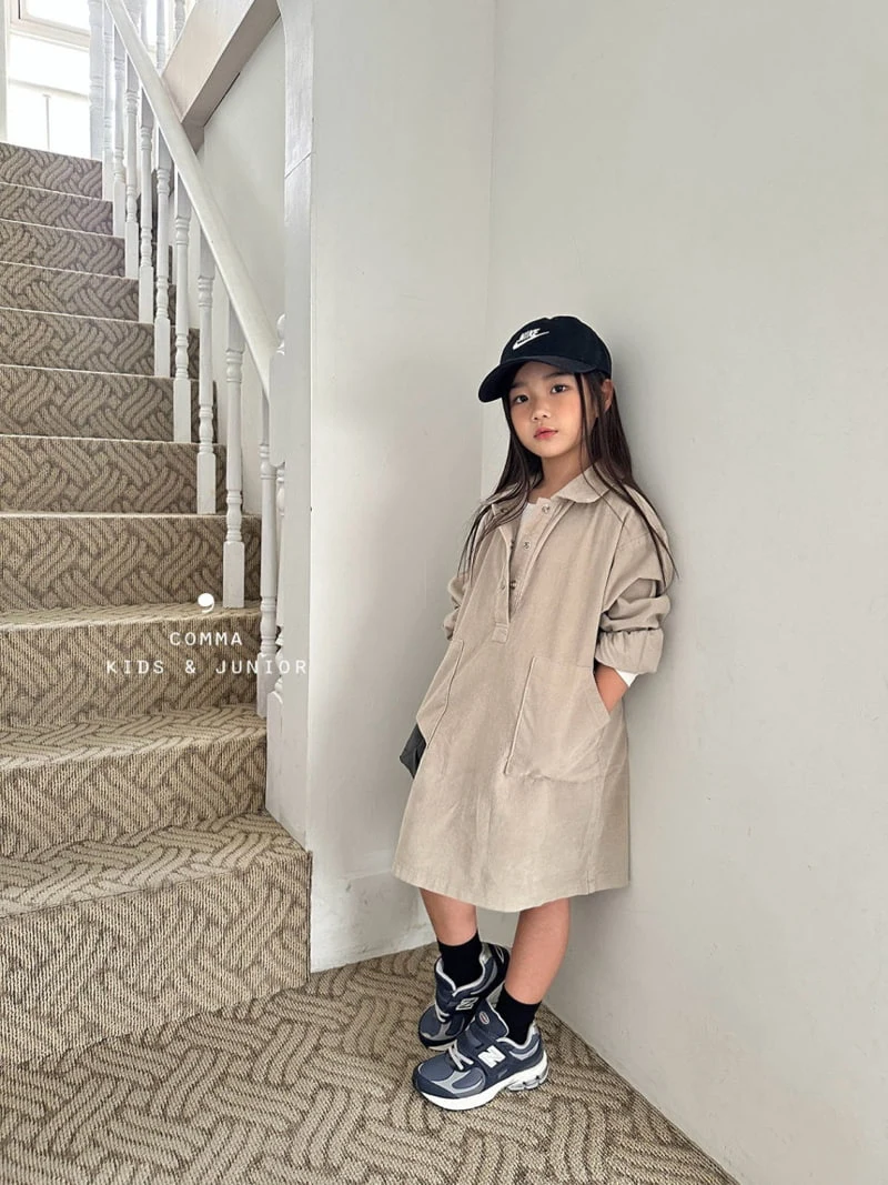 Comma - Korean Children Fashion - #childofig - Corduroy One-piece - 11