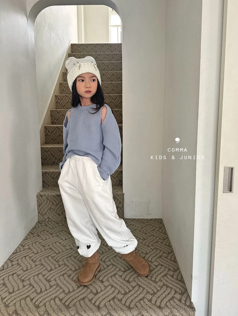 Comma - Korean Children Fashion - #childofig - Heart Jogger Pants - 9