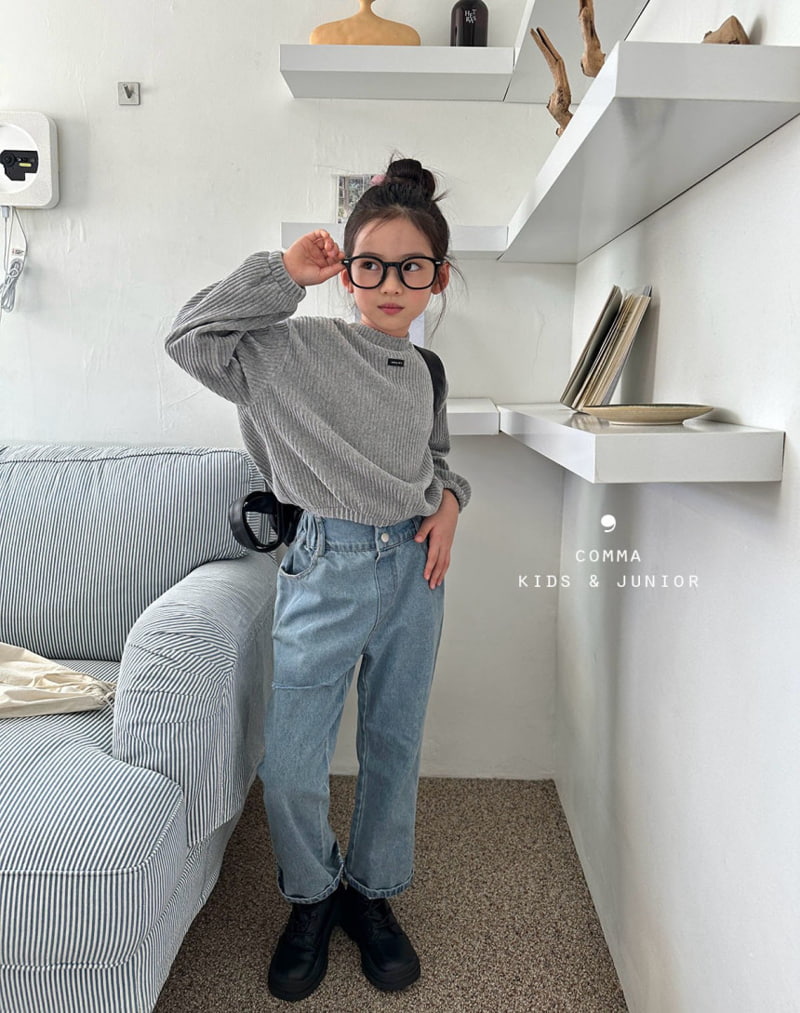 Comma - Korean Children Fashion - #childofig - Veloure Crop Tee - 6