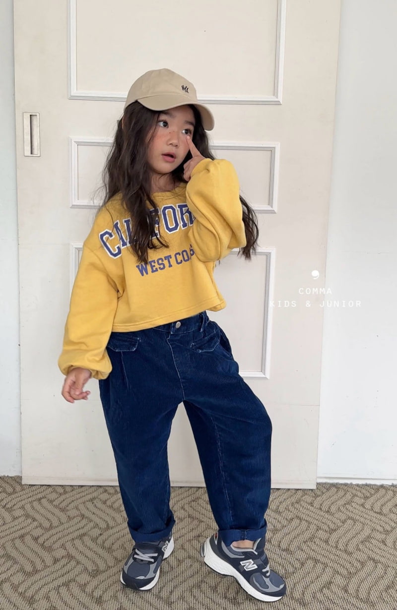 Comma - Korean Children Fashion - #childofig - Denim Corduroy Pants - 4