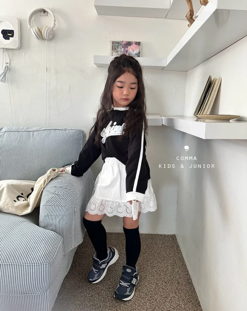 Comma - Korean Children Fashion - #childofig - Collar Line Tee - 10