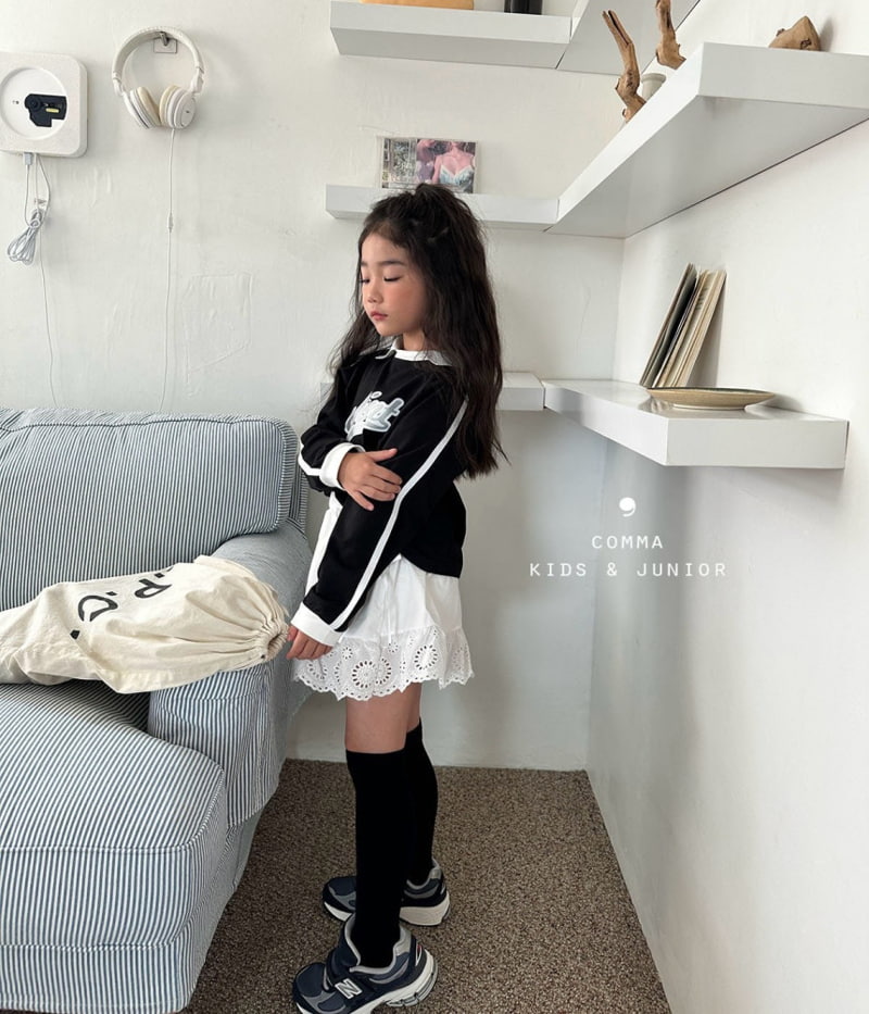 Comma - Korean Children Fashion - #childofig - Collar Line Tee - 9