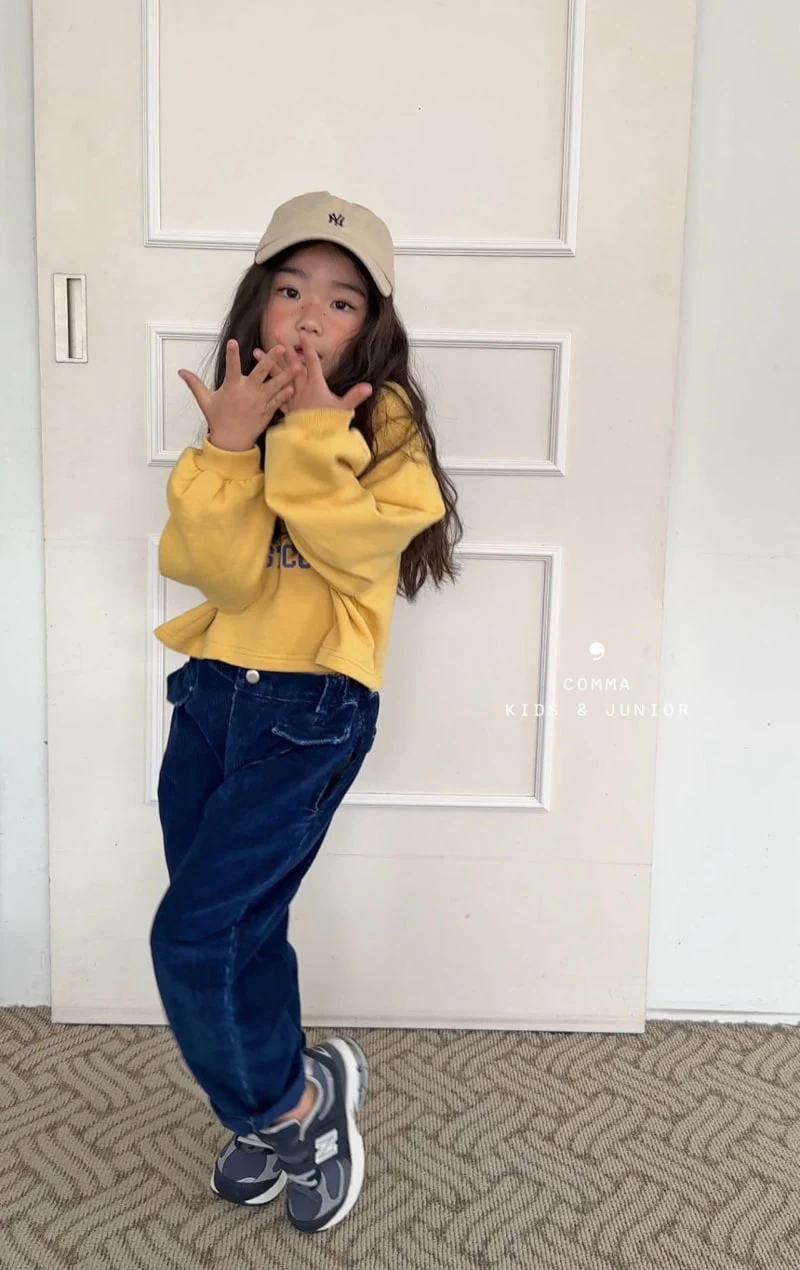 Comma - Korean Children Fashion - #childrensboutique - Denim Corduroy Pants - 5