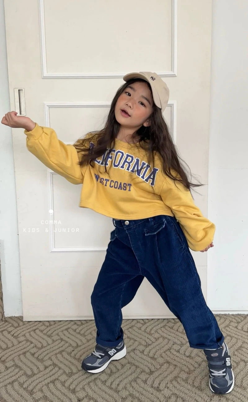 Comma - Korean Children Fashion - #designkidswear - Denim Corduroy Pants - 6