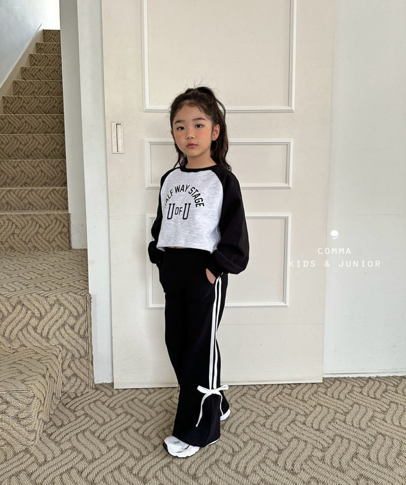 Comma - Korean Children Fashion - #discoveringself - Ribbon Bootscut Pants - 6