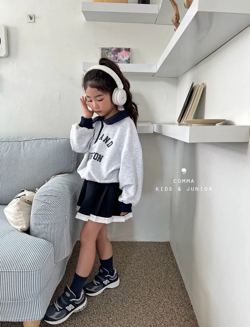 Comma - Korean Children Fashion - #discoveringself - Color Half Zip-up Pullover - 12