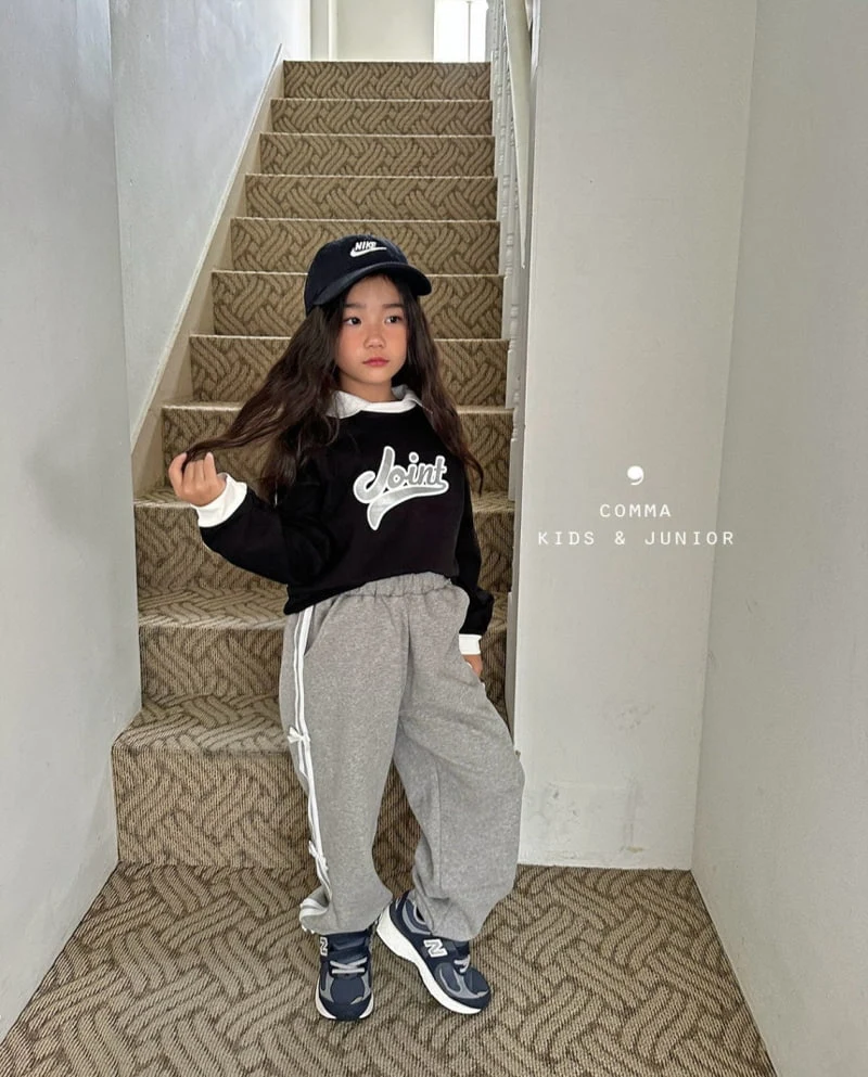 Comma - Korean Children Fashion - #discoveringself - Ribbon Jogger Pants - 10