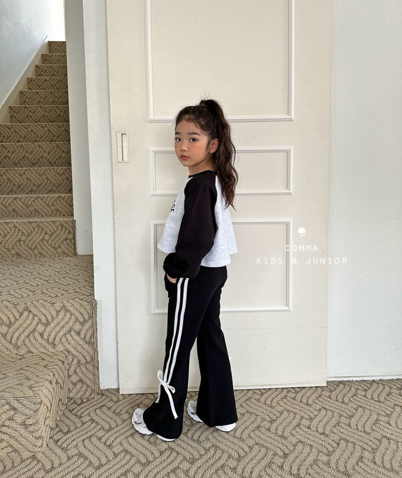 Comma - Korean Children Fashion - #fashionkids - Ribbon Bootscut Pants - 7