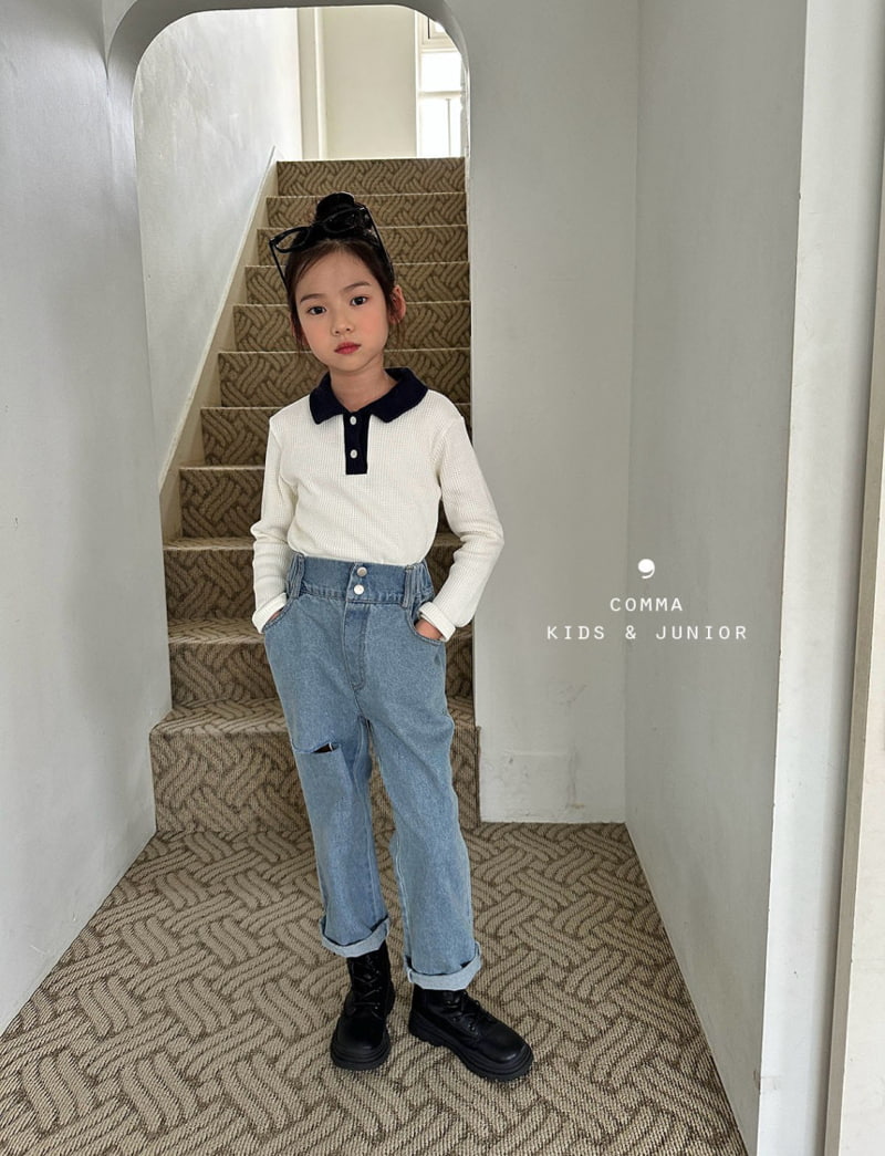 Comma - Korean Children Fashion - #kidsstore - Vintage Denim Pants