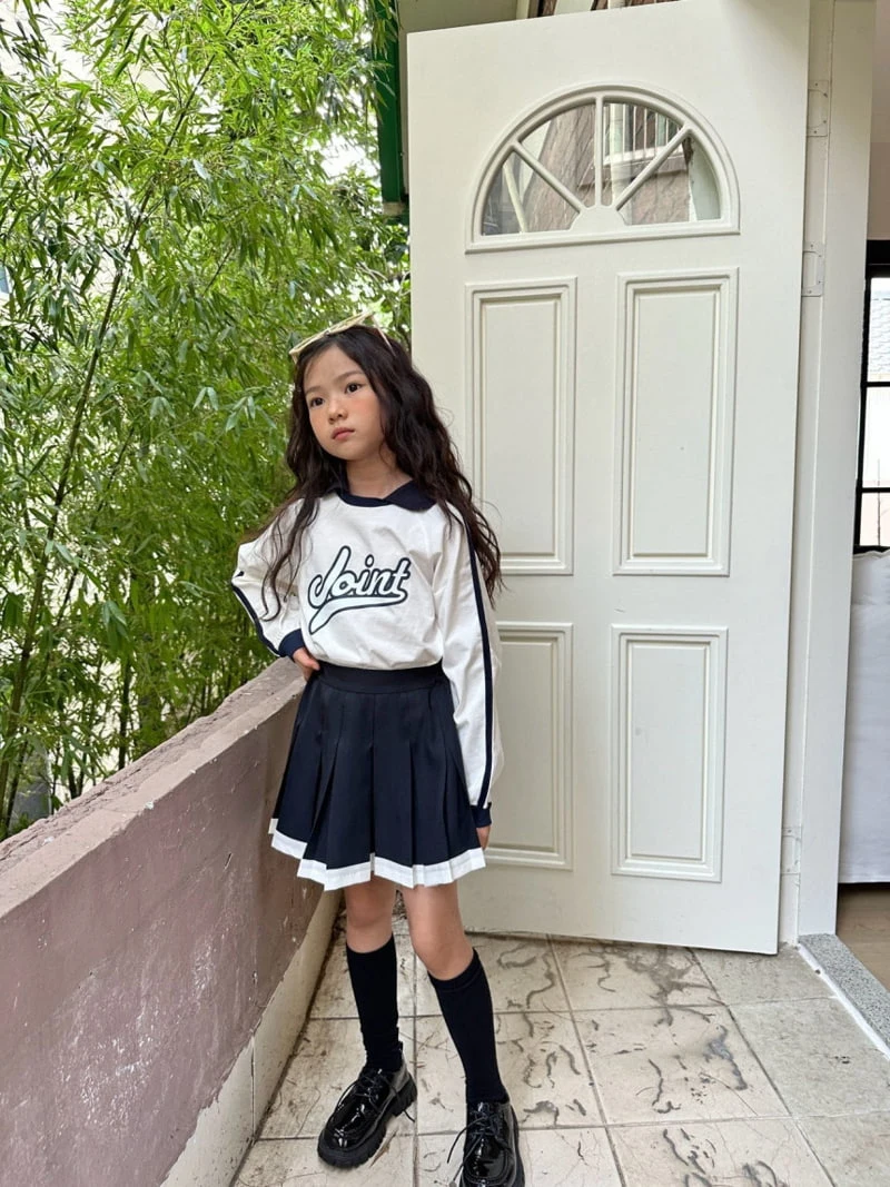 Comma - Korean Children Fashion - #kidsstore - Collar Line Tee - 2