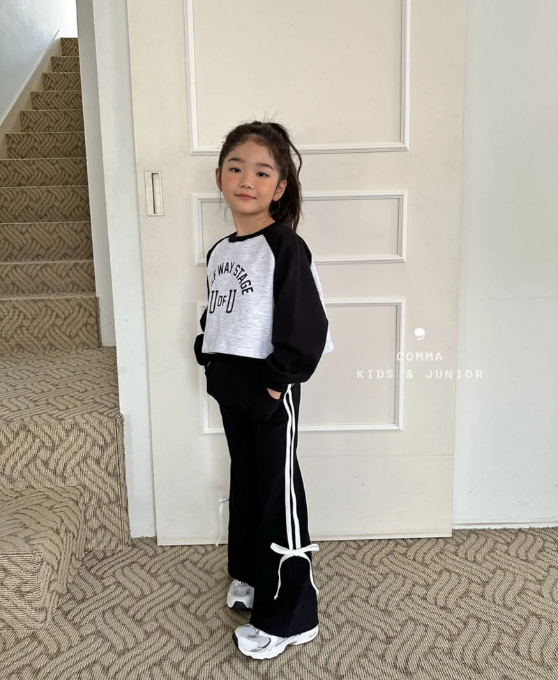 Comma - Korean Children Fashion - #kidzfashiontrend - Ribbon Bootscut Pants - 10