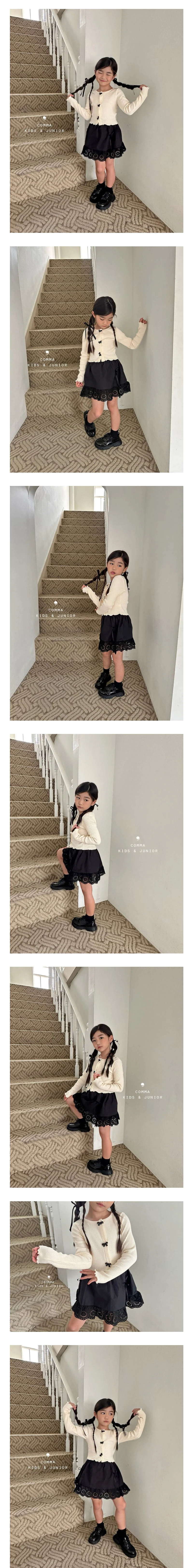 Comma - Korean Children Fashion - #Kfashion4kids - Button Ribbon Cardigan - 4