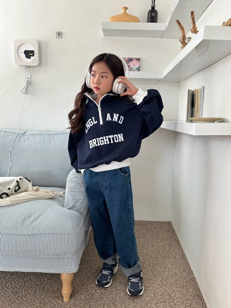 Comma - Korean Children Fashion - #magicofchildhood - Color Half Zip-up Pullover - 3