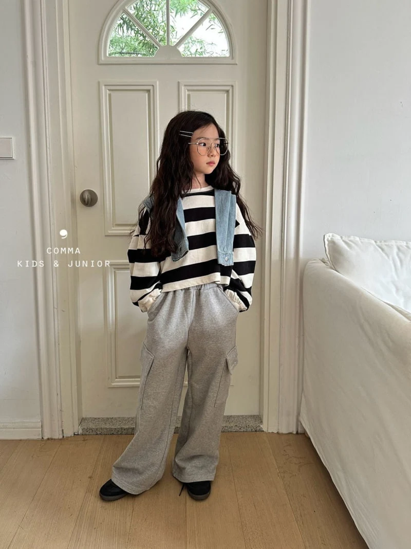 Comma - Korean Children Fashion - #magicofchildhood - Big Stripe Sweatshirts - 7