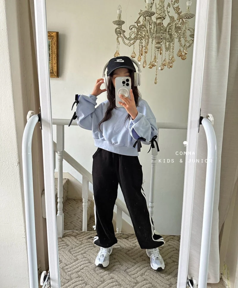 Comma - Korean Children Fashion - #magicofchildhood - Ribbon Jogger Pants - 3