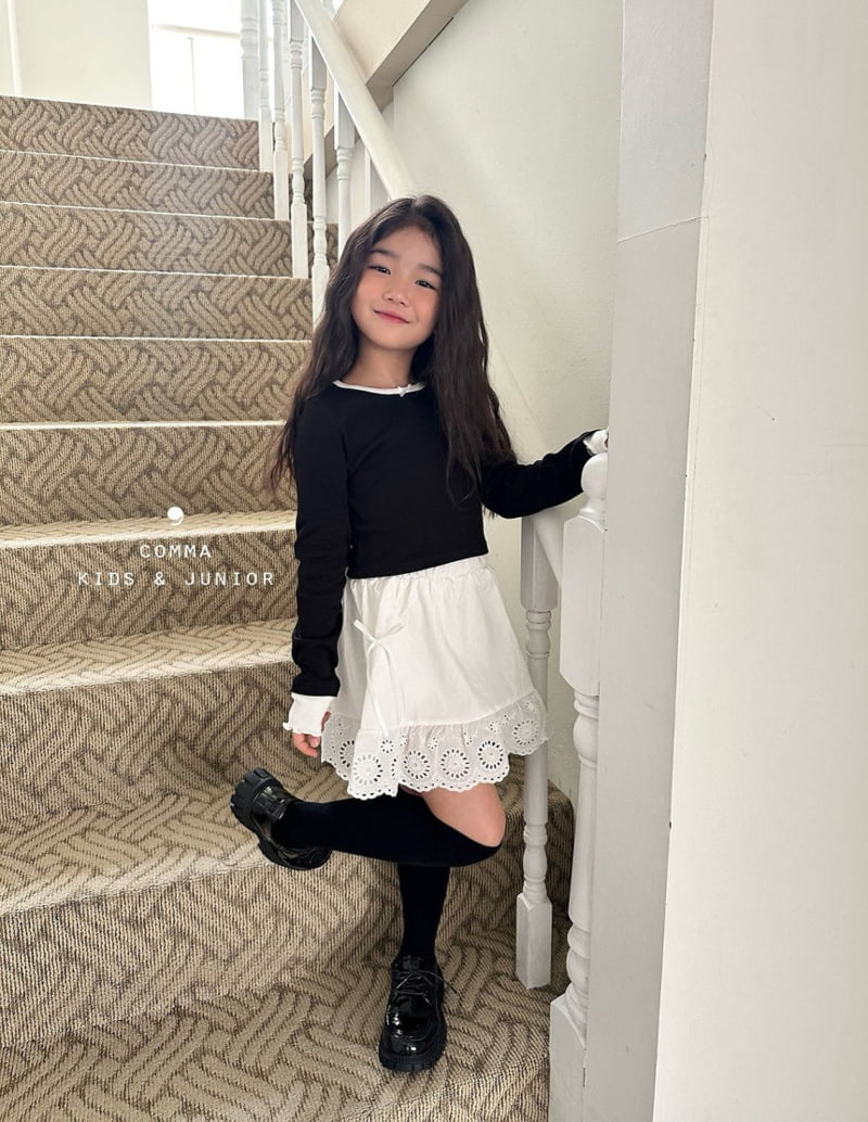 Comma - Korean Children Fashion - #minifashionista - Lace Skirt - 2