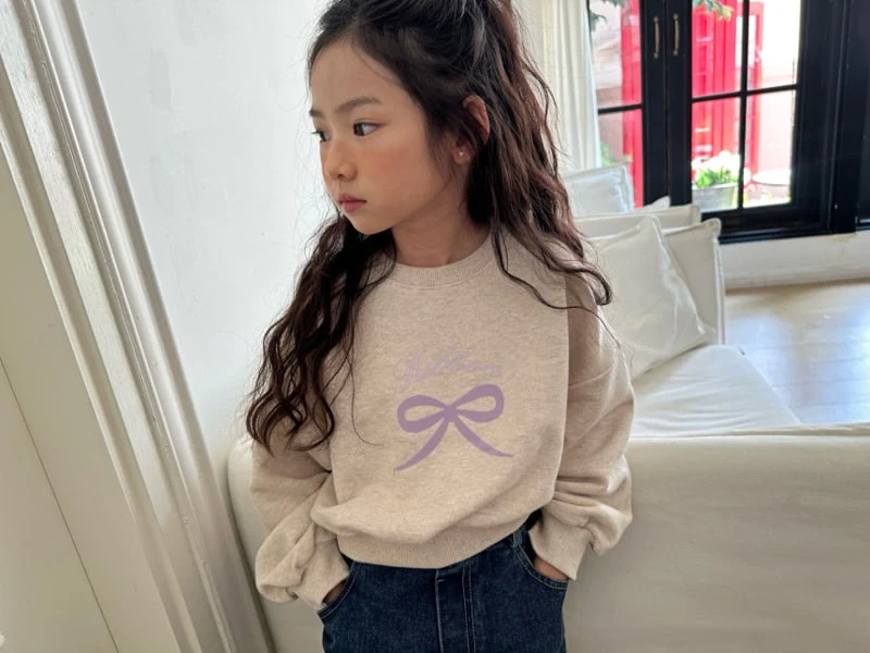 Comma - Korean Children Fashion - #minifashionista - Graphic Ribbon Sweatshirts - 9