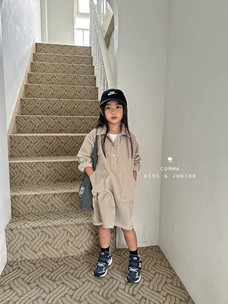 Comma - Korean Children Fashion - #minifashionista - Corduroy One-piece - 8