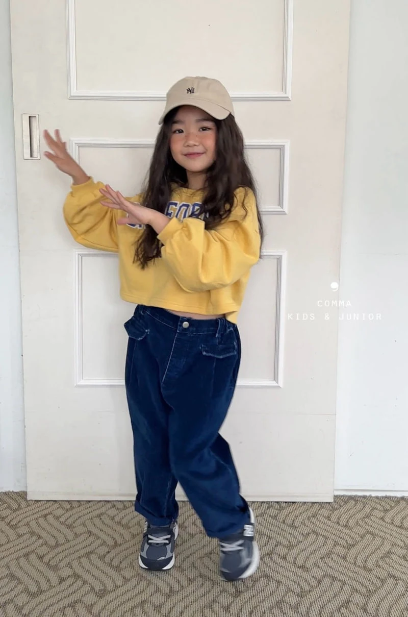 Comma - Korean Children Fashion - #minifashionista - Denim Corduroy Pants