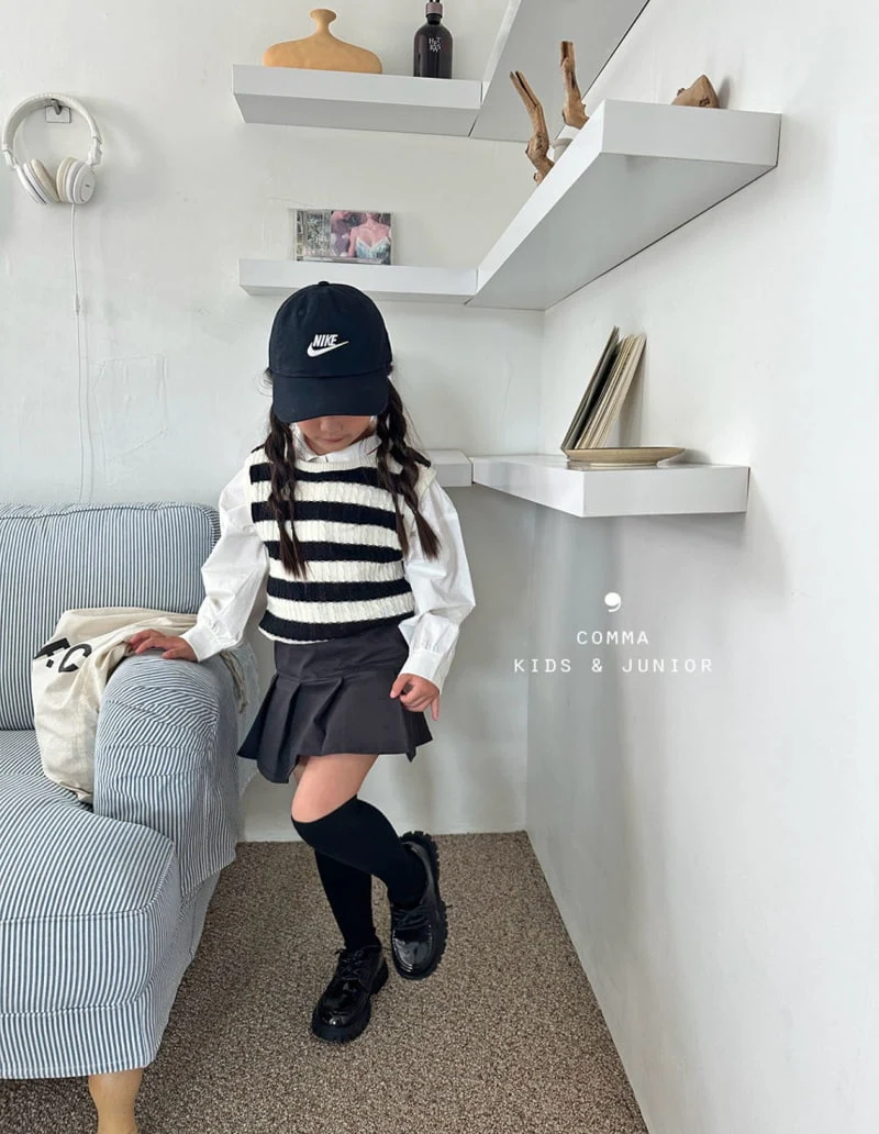 Comma - Korean Children Fashion - #minifashionista - Knit Vest - 5