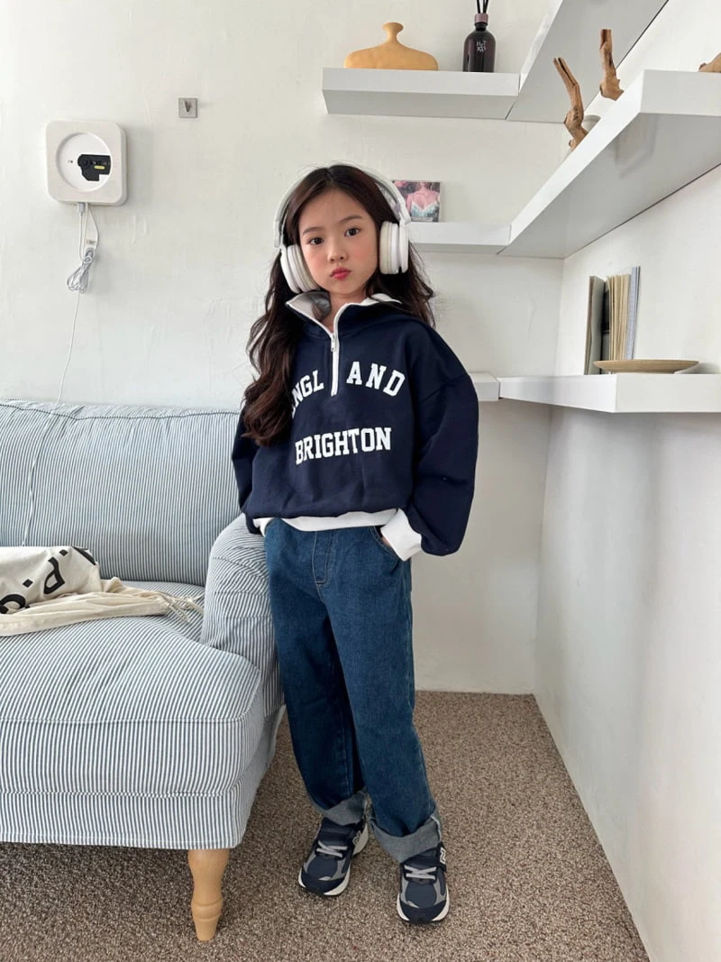 Comma - Korean Children Fashion - #magicofchildhood - Color Half Zip-up Pullover - 4