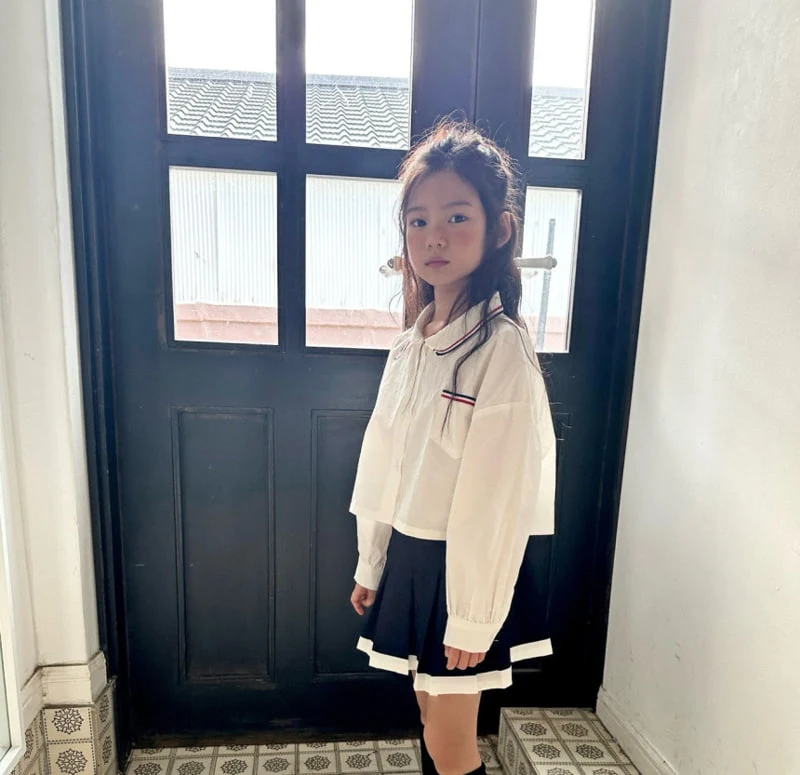 Comma - Korean Children Fashion - #minifashionista - Tape Shirt