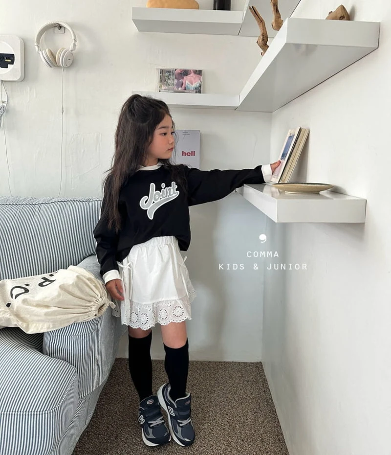 Comma - Korean Children Fashion - #minifashionista - Collar Line Tee - 7