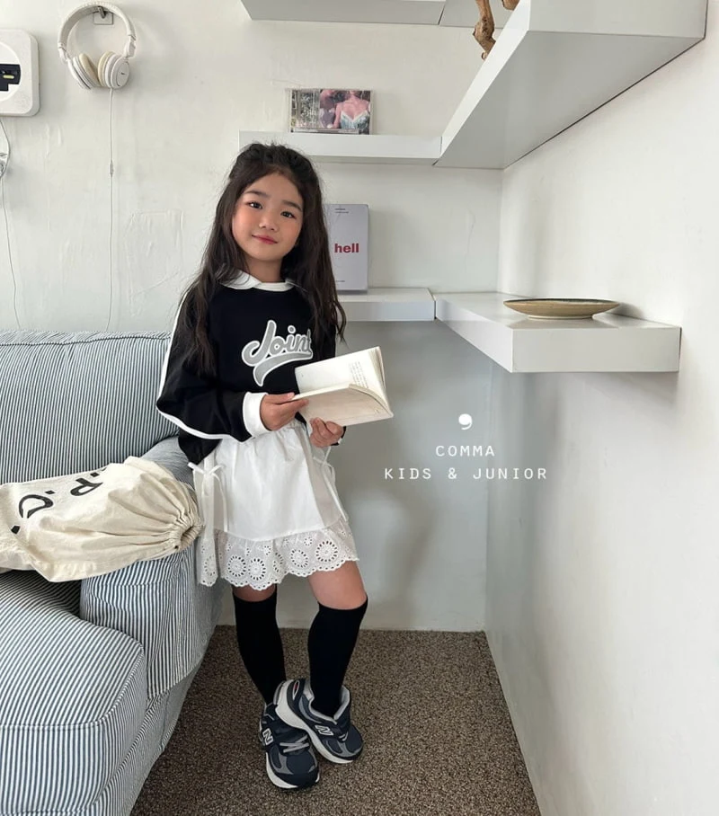 Comma - Korean Children Fashion - #prettylittlegirls - Collar Line Tee - 8