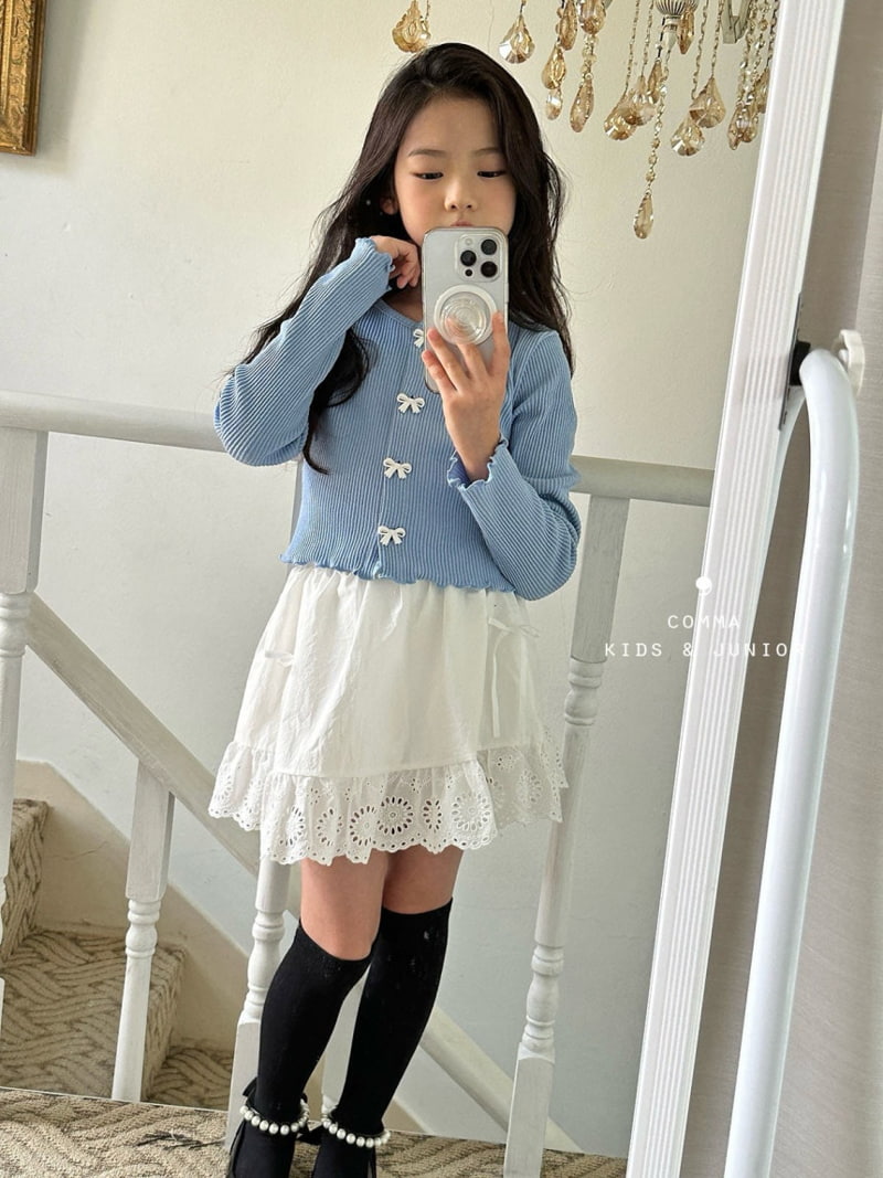 Comma - Korean Children Fashion - #stylishchildhood - Lace Skirt - 6