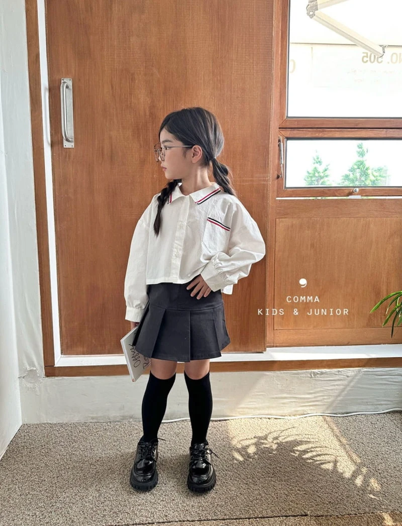 Comma - Korean Children Fashion - #stylishchildhood - Cotton Pleats Skirt - 5