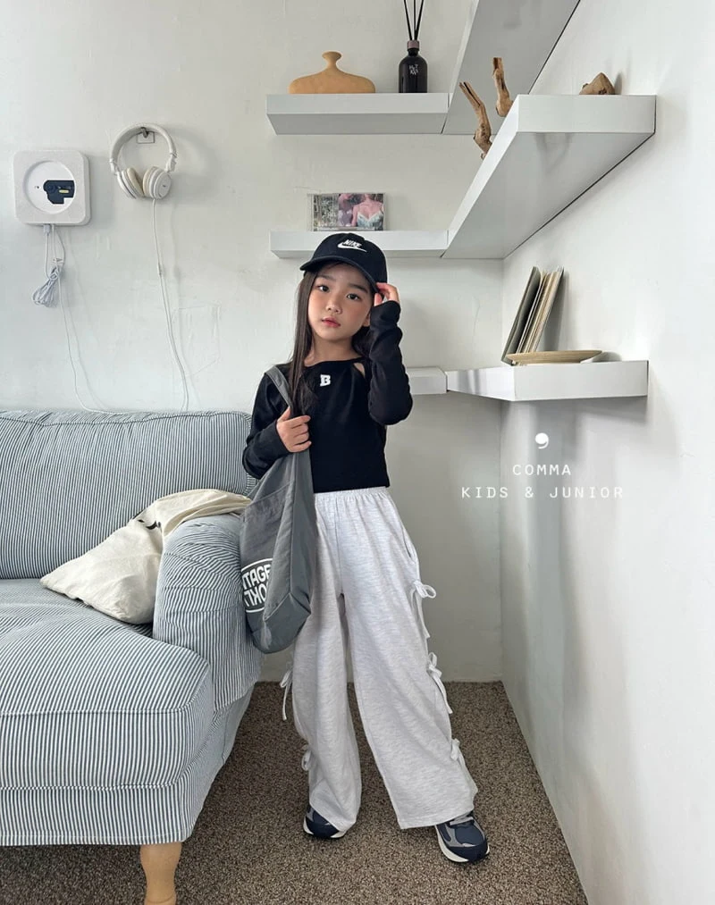 Comma - Korean Children Fashion - #prettylittlegirls - B Slit Tee - 4